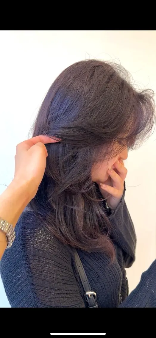 セミロング カラー ヘアカラー トリートメント 【SARA】 ヒナ𓍯のヘアスタイル