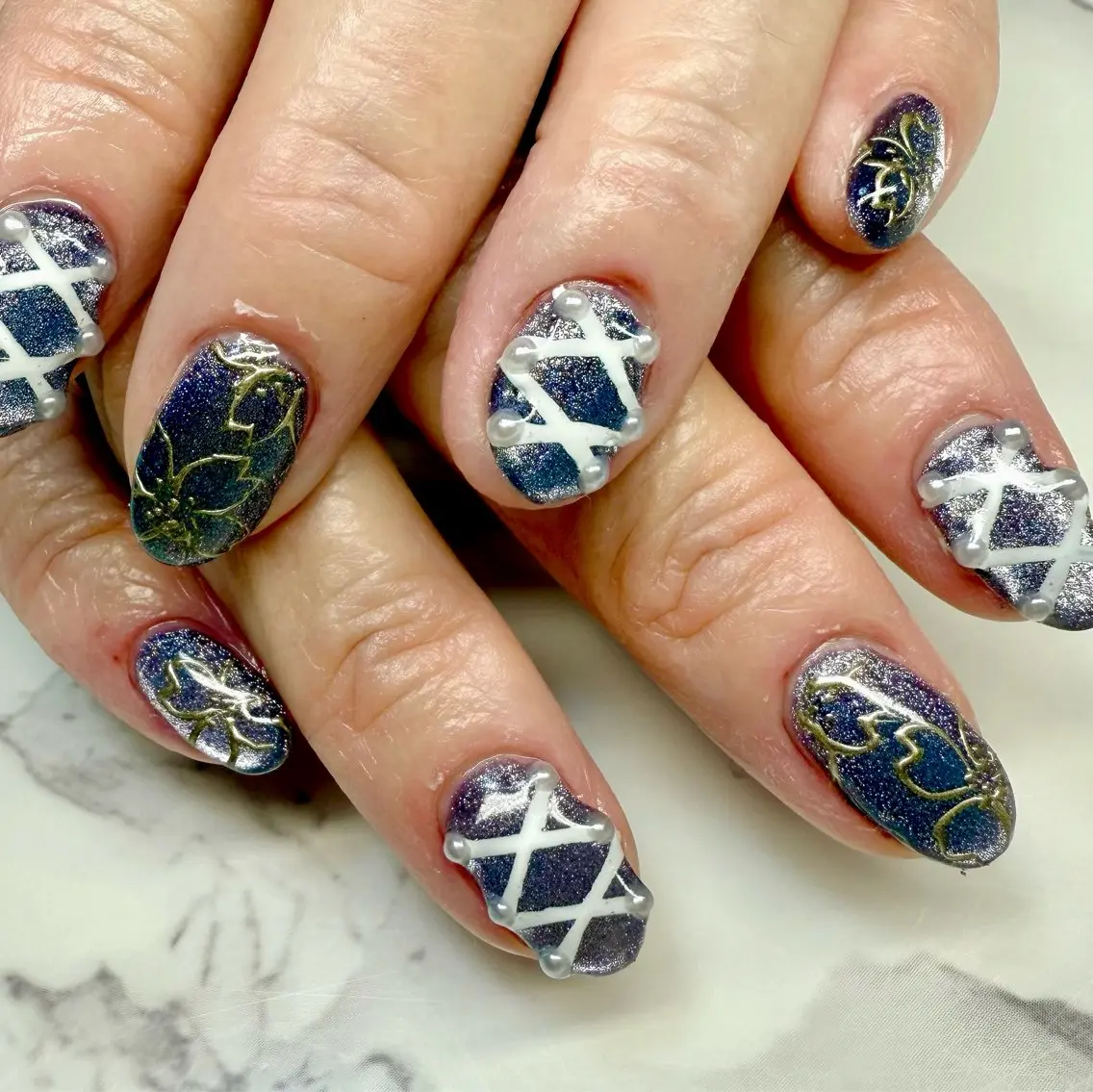 ネイル アートネイル チークネイル フレンチネイル 氷ネイル・うるうるネイル キラキラネイル Mai’s nailのネイルデザイン