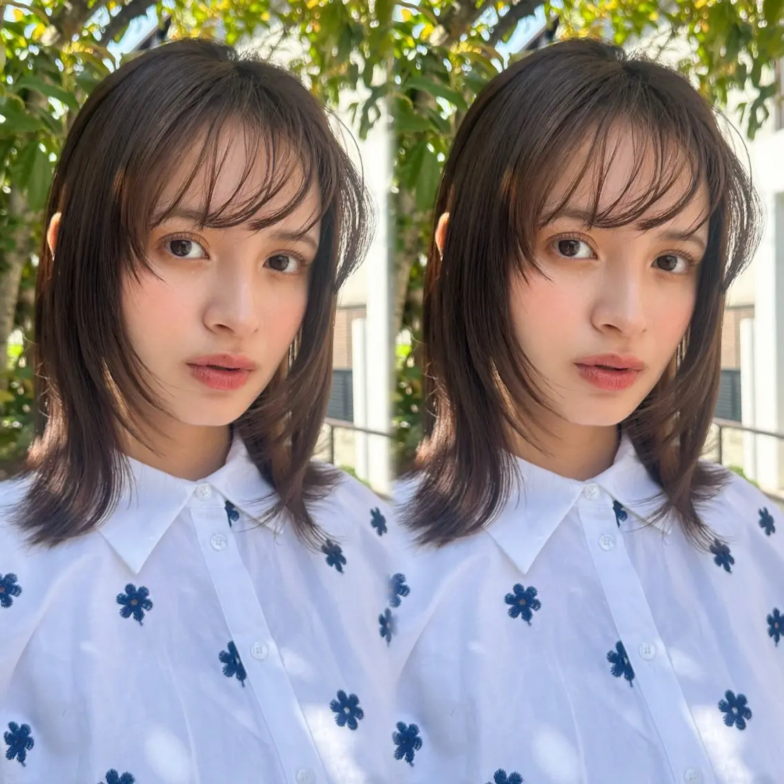 ミディアム カット ヘアカラー ボブ　フレンチボブ/ レイヤー縮毛Yukiのヘアスタイル