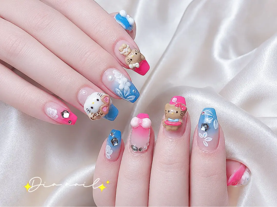 ネイル フットネイル 韓国ネイル レース マグネットネイル ニュアンスネイル ハンドネイル Dia nail サロンのネイルデザイン