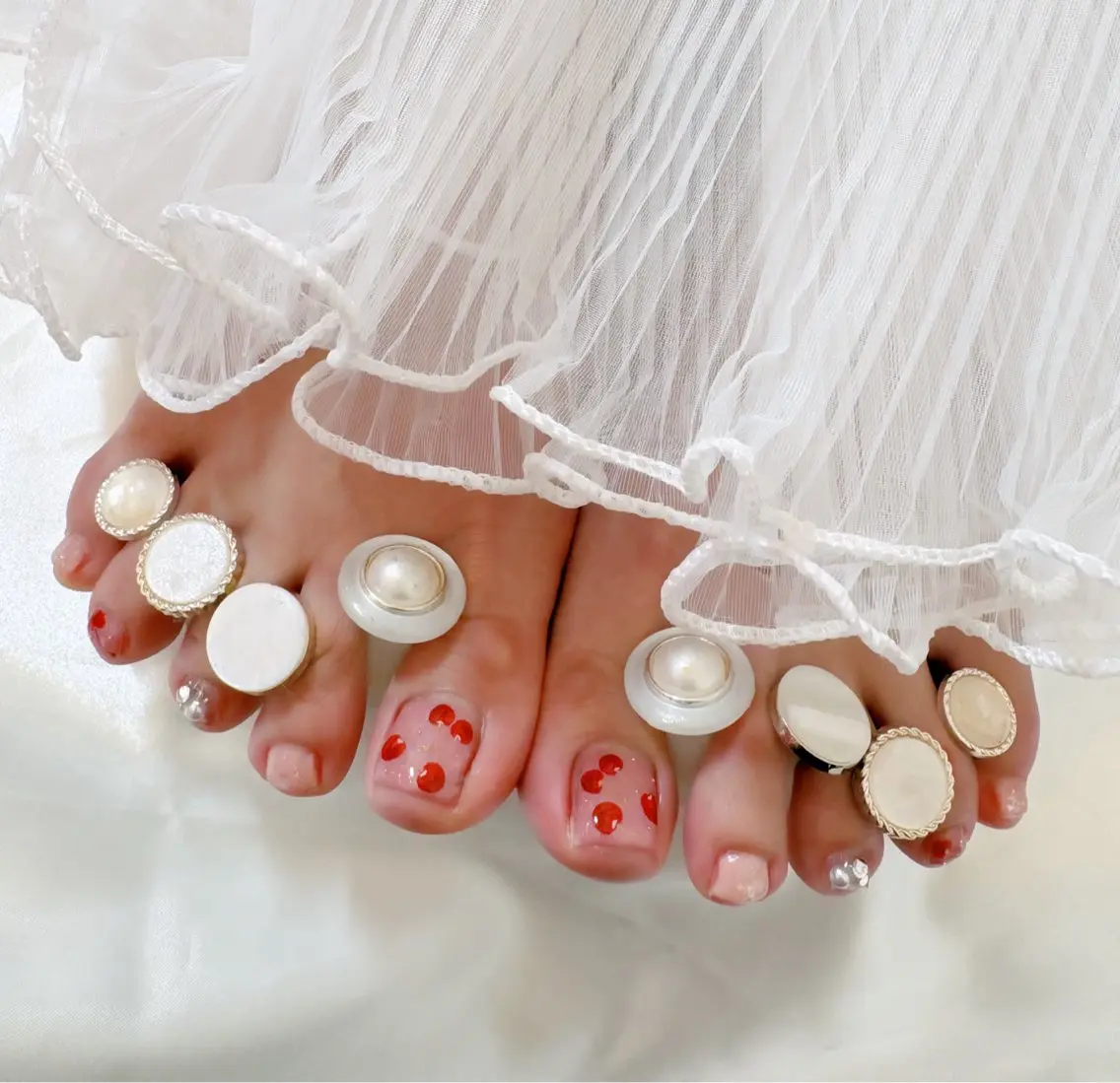 ネイル フットネイル フットネイル Nail Salon macherieのネイルデザイン