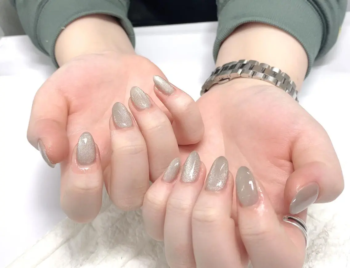ネイル マグネットネイル ワンカラーネイル yochi nailのネイルデザイン