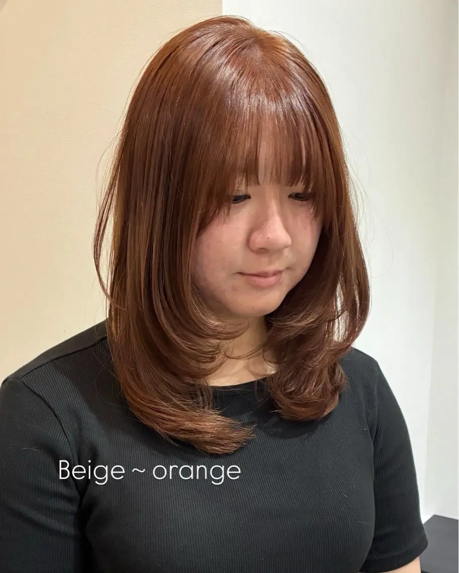 セミロング カット ヘアカラー トリートメント 柴田真衣 /ナチュラル/半個室のヘアスタイル
