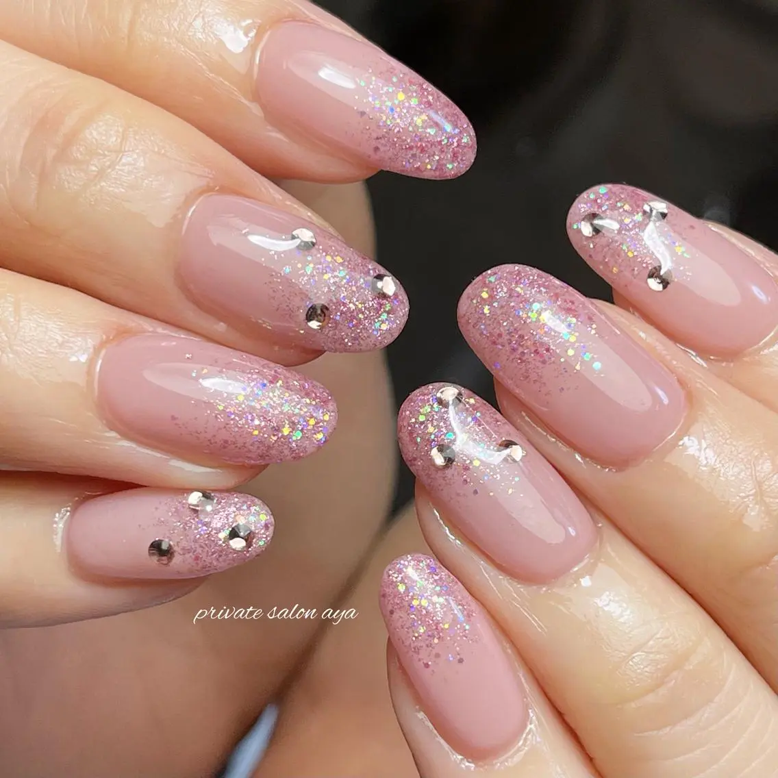 ミディアム ネイル 春ネイル ハンドネイル richeri beautyのその他イメージ