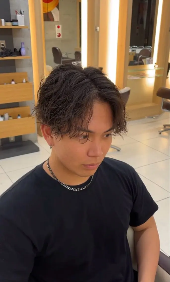 パーマ スパイラルパーマ カット パーマ 花澤 孝太/メンズヘアのヘアスタイル