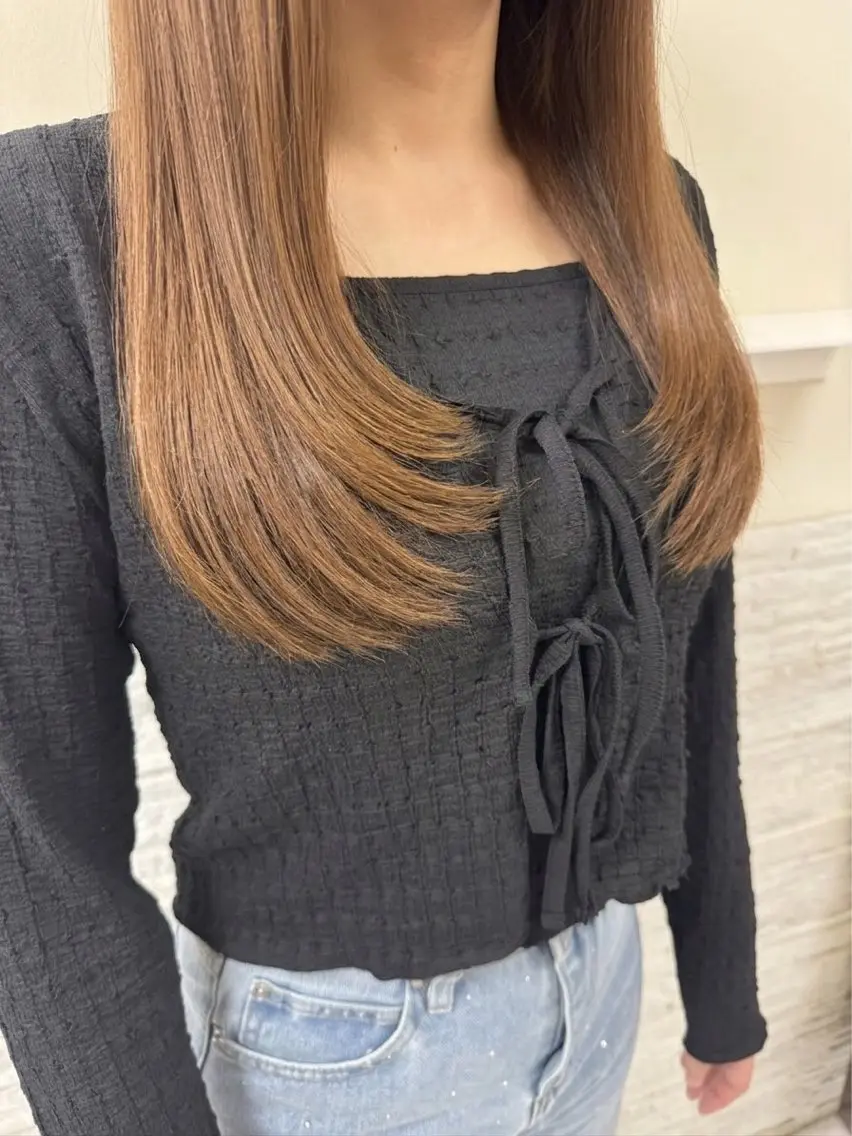 セミロング 顔まわりレイヤー 顔周りカット レイヤーカット カット 渡部 子龍のヘアスタイル