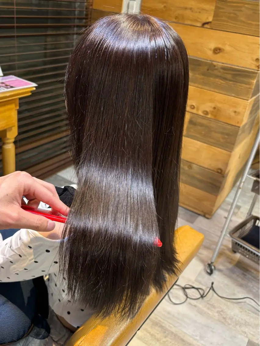 セミロング カラー グレージュ ヘアカラー 艶カラー✨ RYUNOSUKEのヘアスタイル