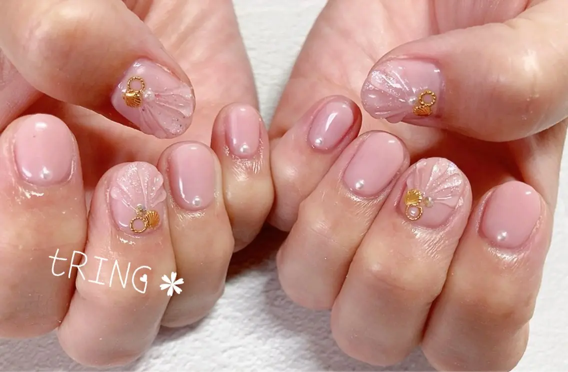 ネイル ハンドネイル tRING＊ しいの木台のネイルデザイン