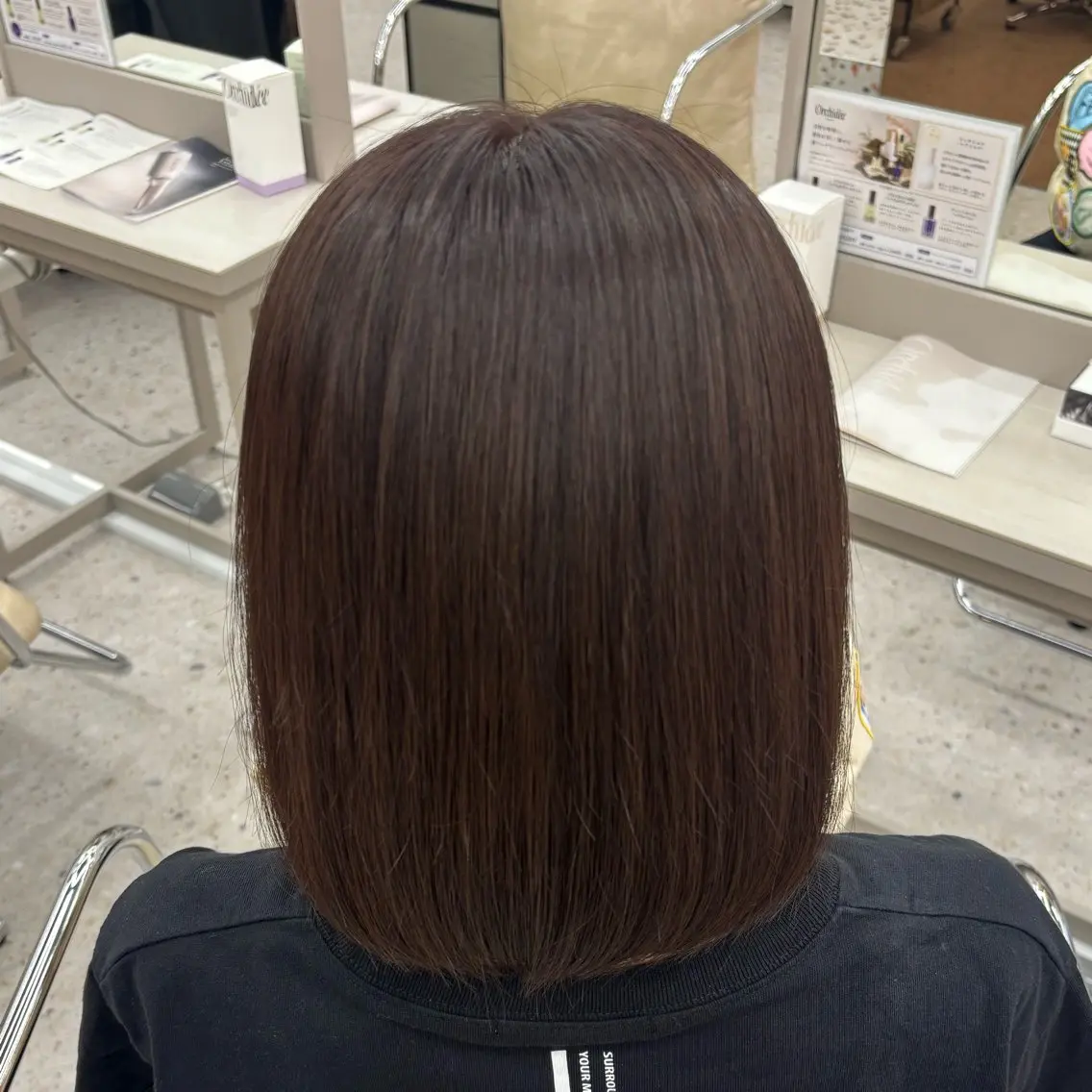 ミディアム チョコレートブラウン 卒業式のヘアスタイル 髪質改善 韓国風ヘア 縮毛矯正 ヘアカラー トリートメント haru/COCO /大宮/カラーのヘアスタイル