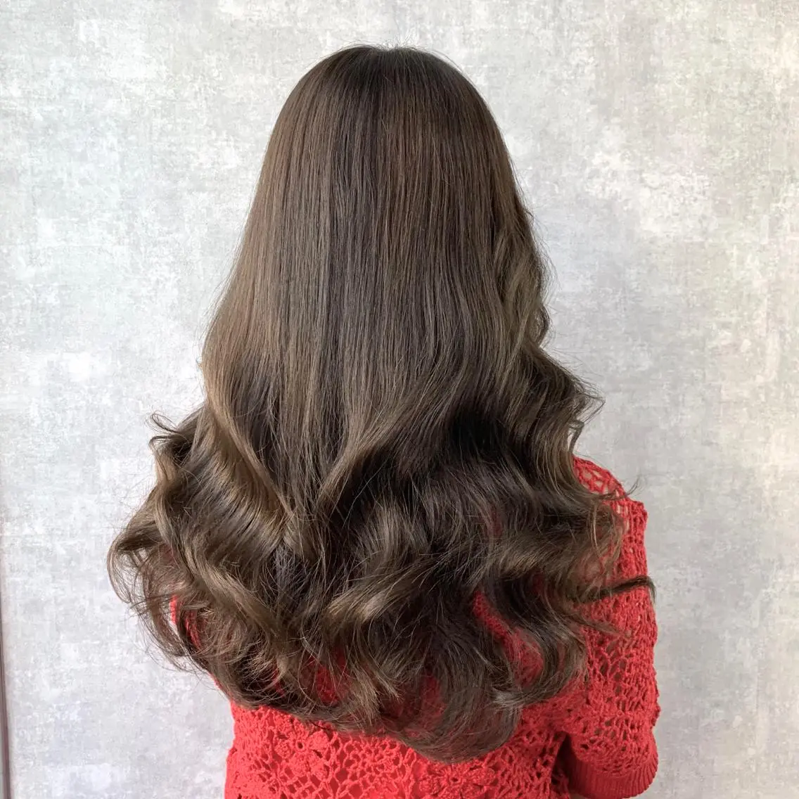 ロング カラー ブラウンカラー グレージュ ヨシンモリ ムルギョル巻き 韓国風ヘア K-POP好き美容師 🇰🇷Kai.Yのヘアスタイル