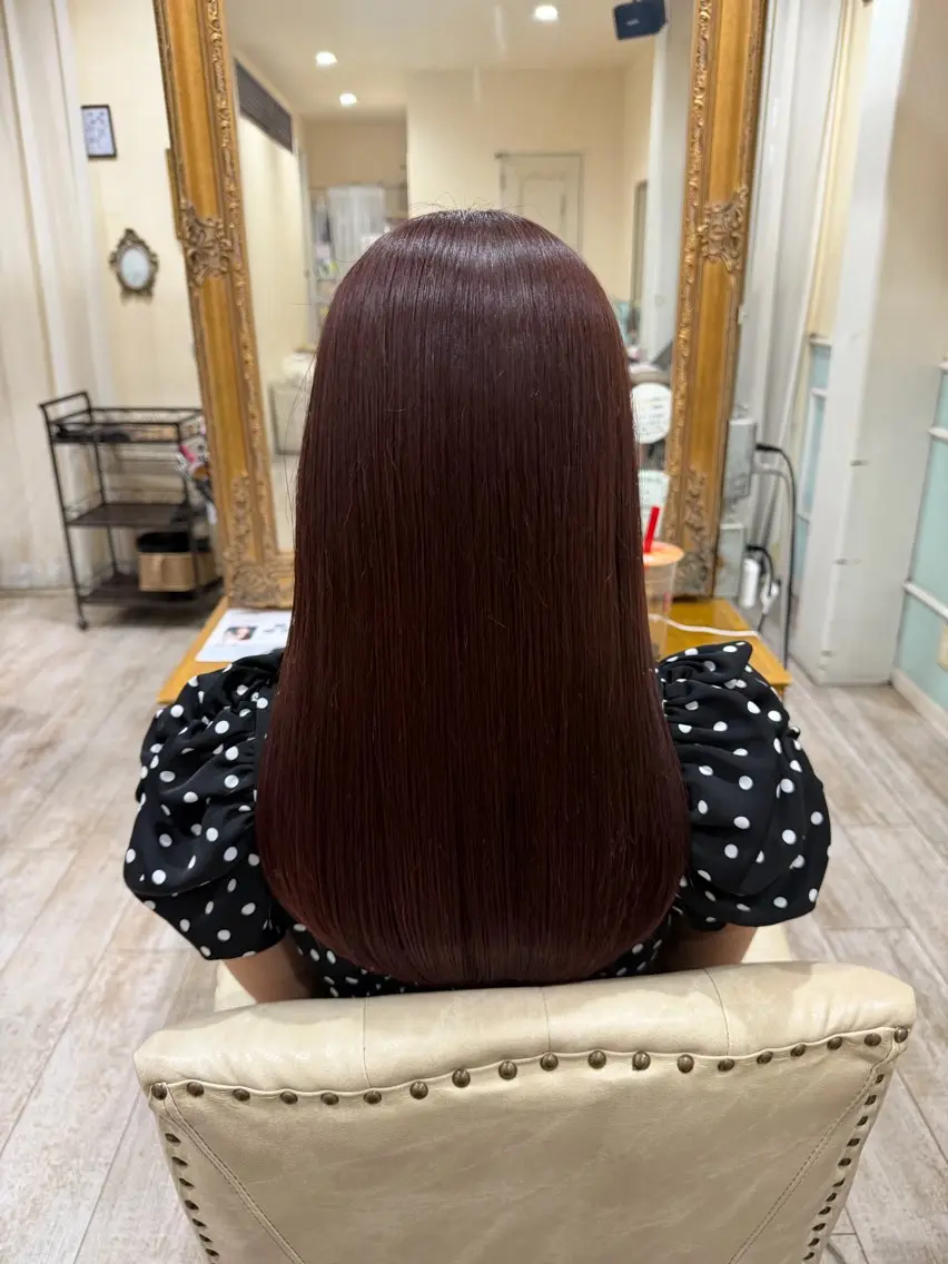セミロング カラー 髪質改善 レイヤーカット カット ヘアカラー 縮毛矯正 トリートメント 新越谷noble店長 松本拓也▶◀*.のヘアスタイル