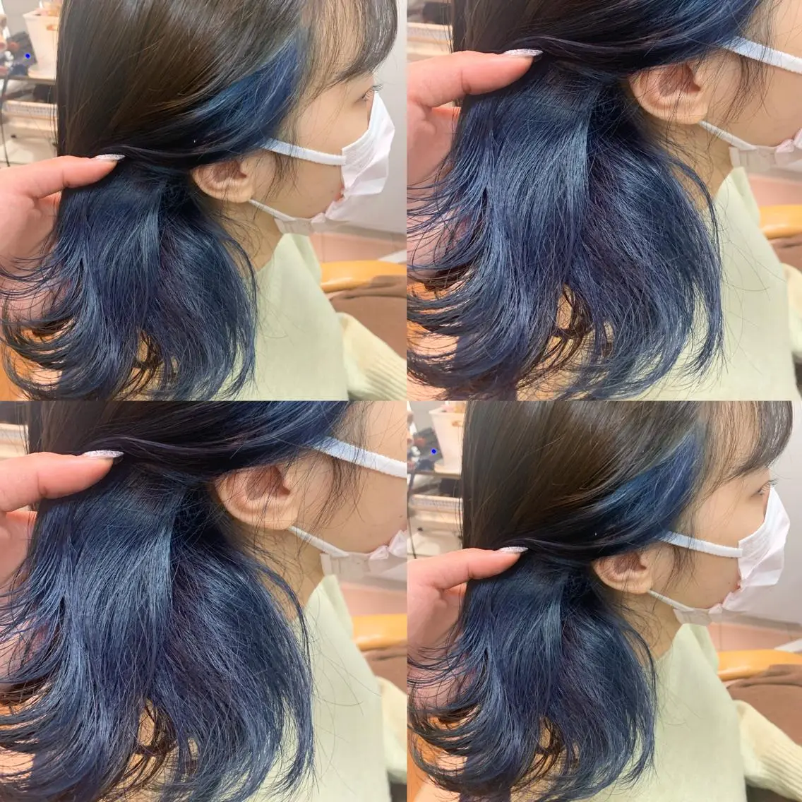 ミディアム カラー 小澤 志穂のヘアスタイル