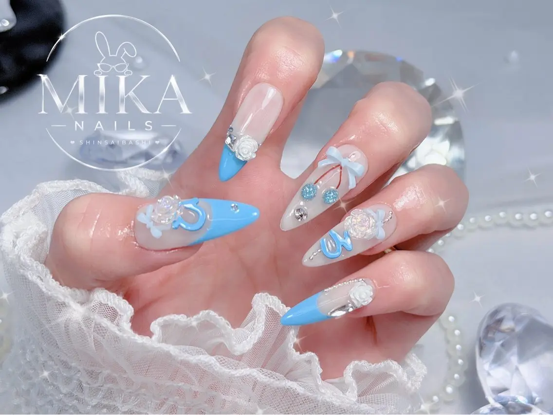 ネイル アートネイル チークネイル ドット フットネイル フレンチネイル ハンドネイル 🌷Luna Mika🌷のネイルデザイン