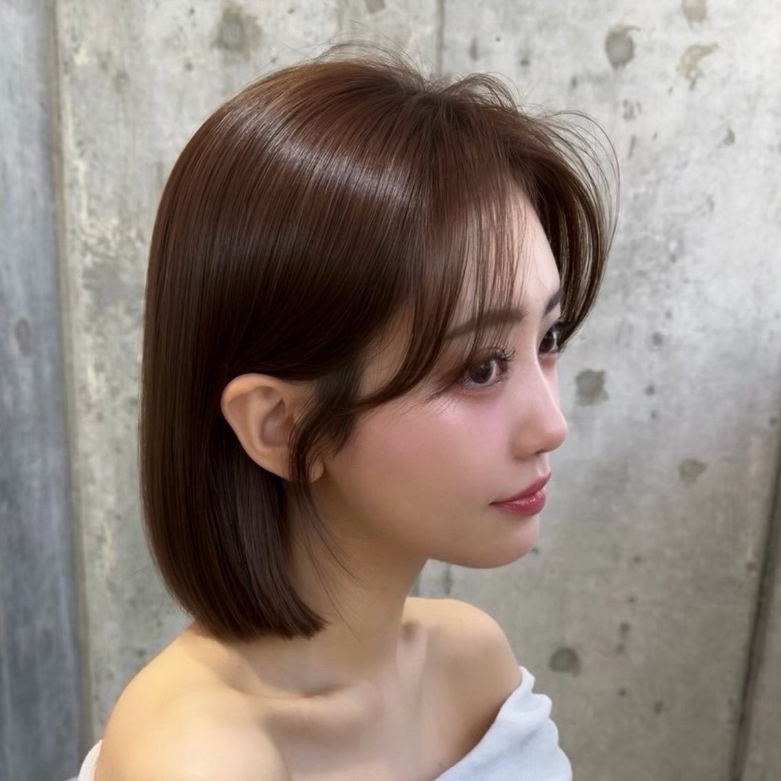 🎀平日限定メニュー🎀【韓国ボブ🇰🇷🤍＋話題の超音波アイロン付きトリートメント】🪄︎︎◝✩の写真