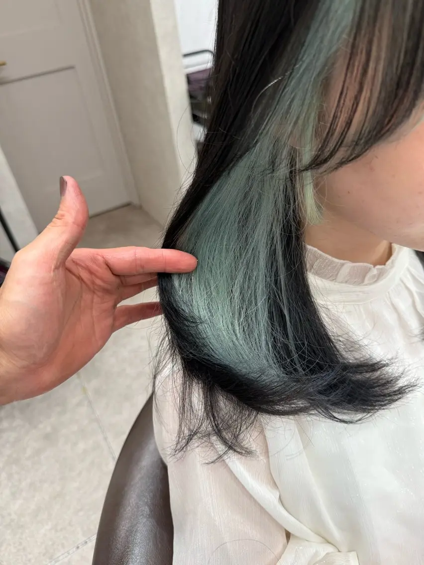 ミディアム カラー ヘアカラー トリートメント レイヤーダブルカラー KYONのヘアスタイル