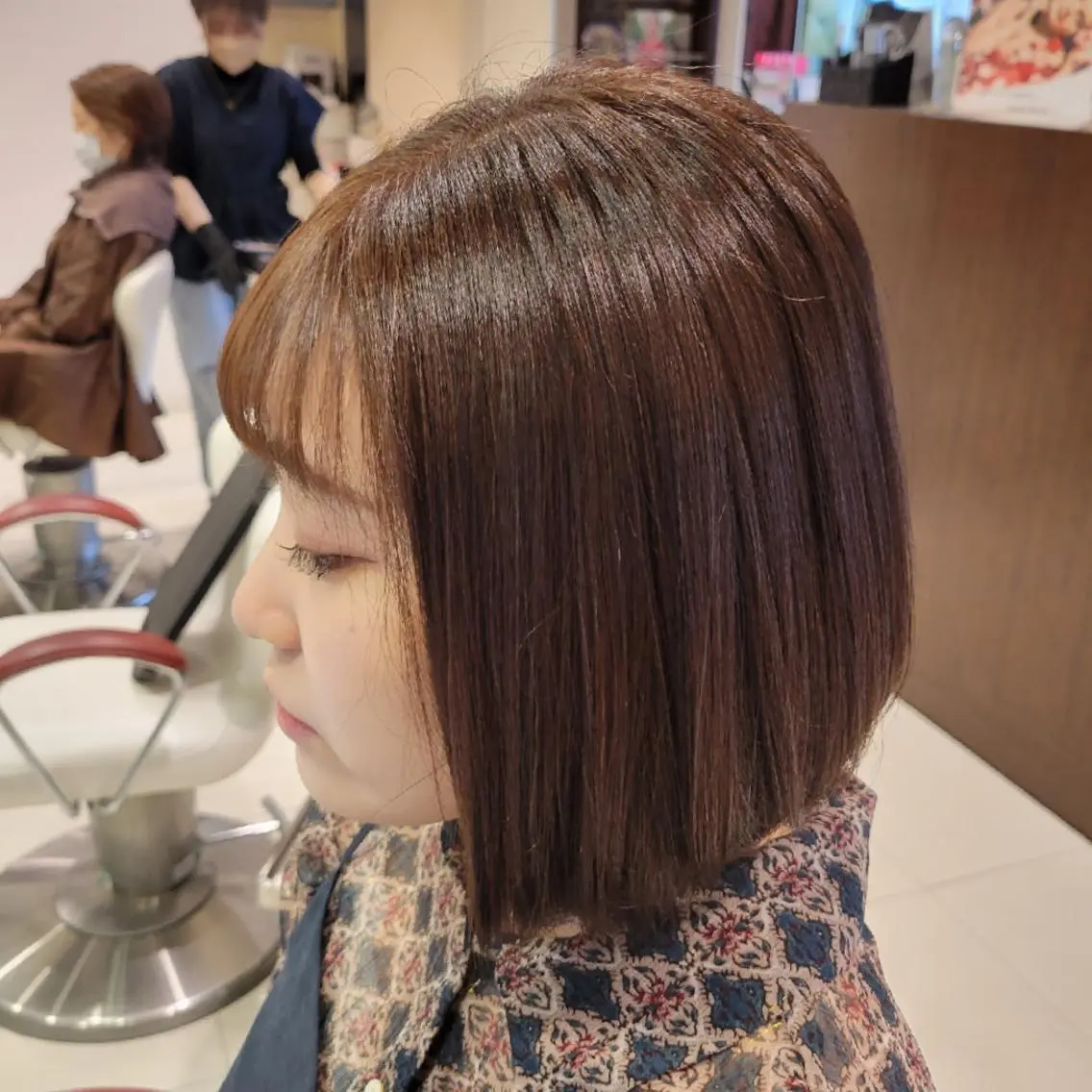 一番人気「似合わせカット+透明感カラー+艶TR」9000の写真