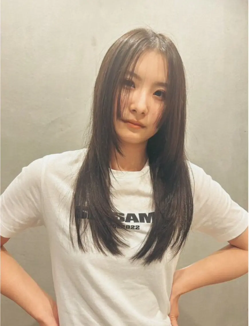 ロング カラー 新潟/万代/レイヤー 韓国風/明間未来のヘアスタイル