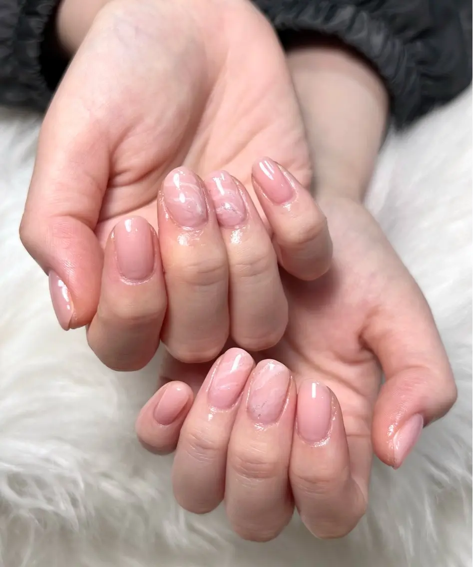 ネイル ジェルネイル 持ち込み ワンカラーネイル スカルプネイル xinh nailsのネイルデザイン