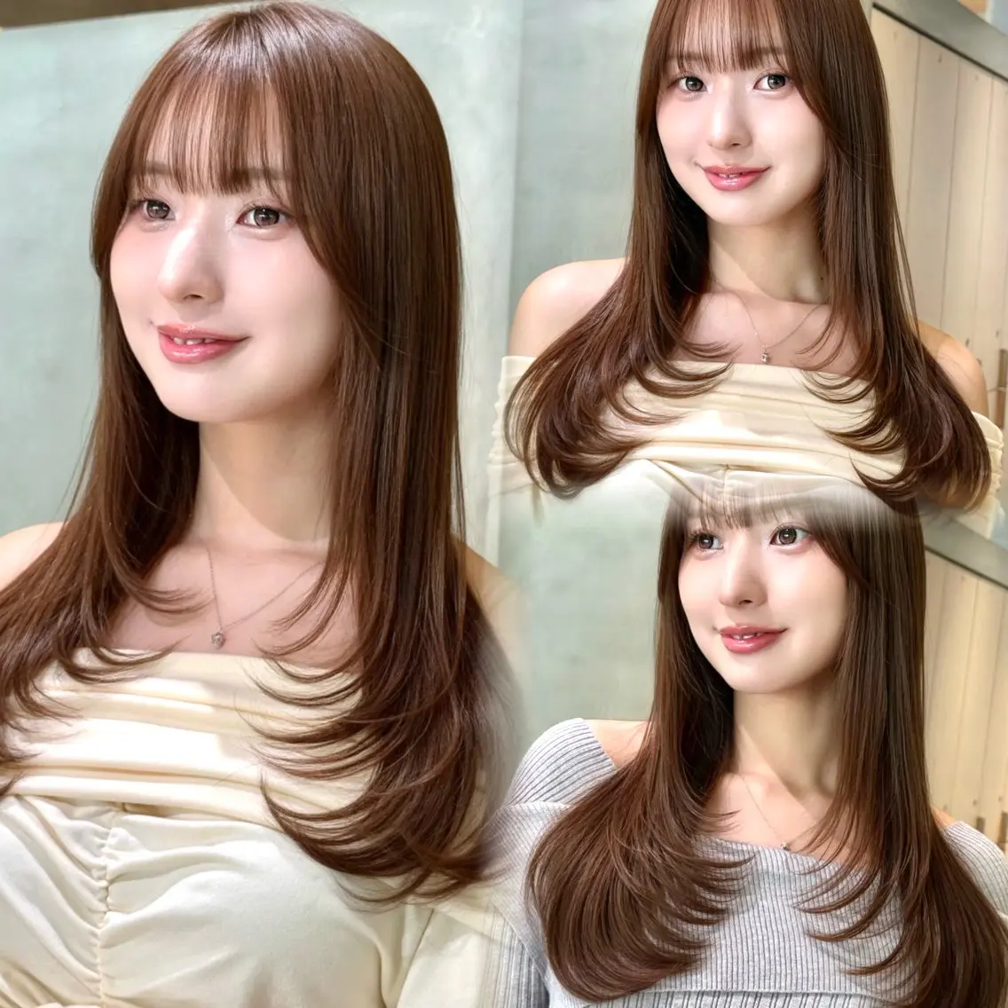 ロング カット 縮毛矯正 トリートメント 上品♡ボブ/レイヤー /艶髪🌷村松優斗のヘアスタイル