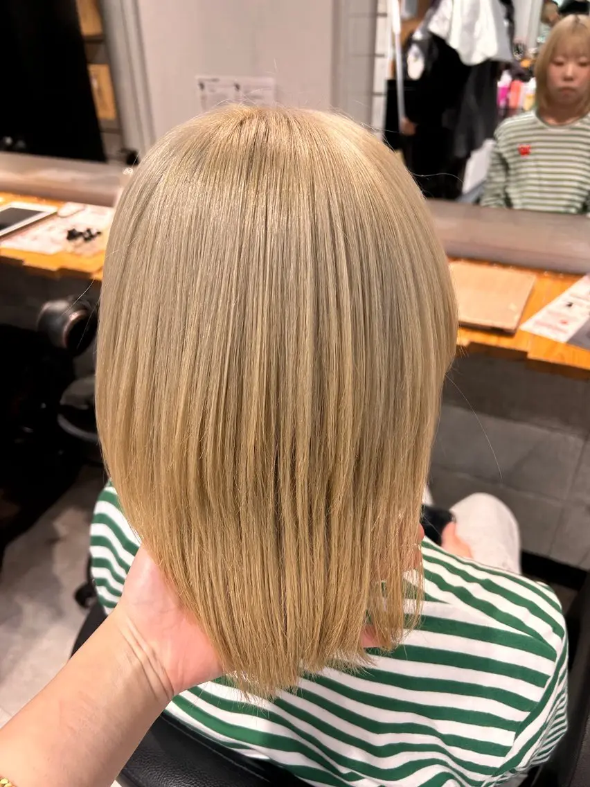 ミディアム ヘアカラー トリートメント ヘッドスパ レイヤーStyle 🪽菜々実のヘアスタイル