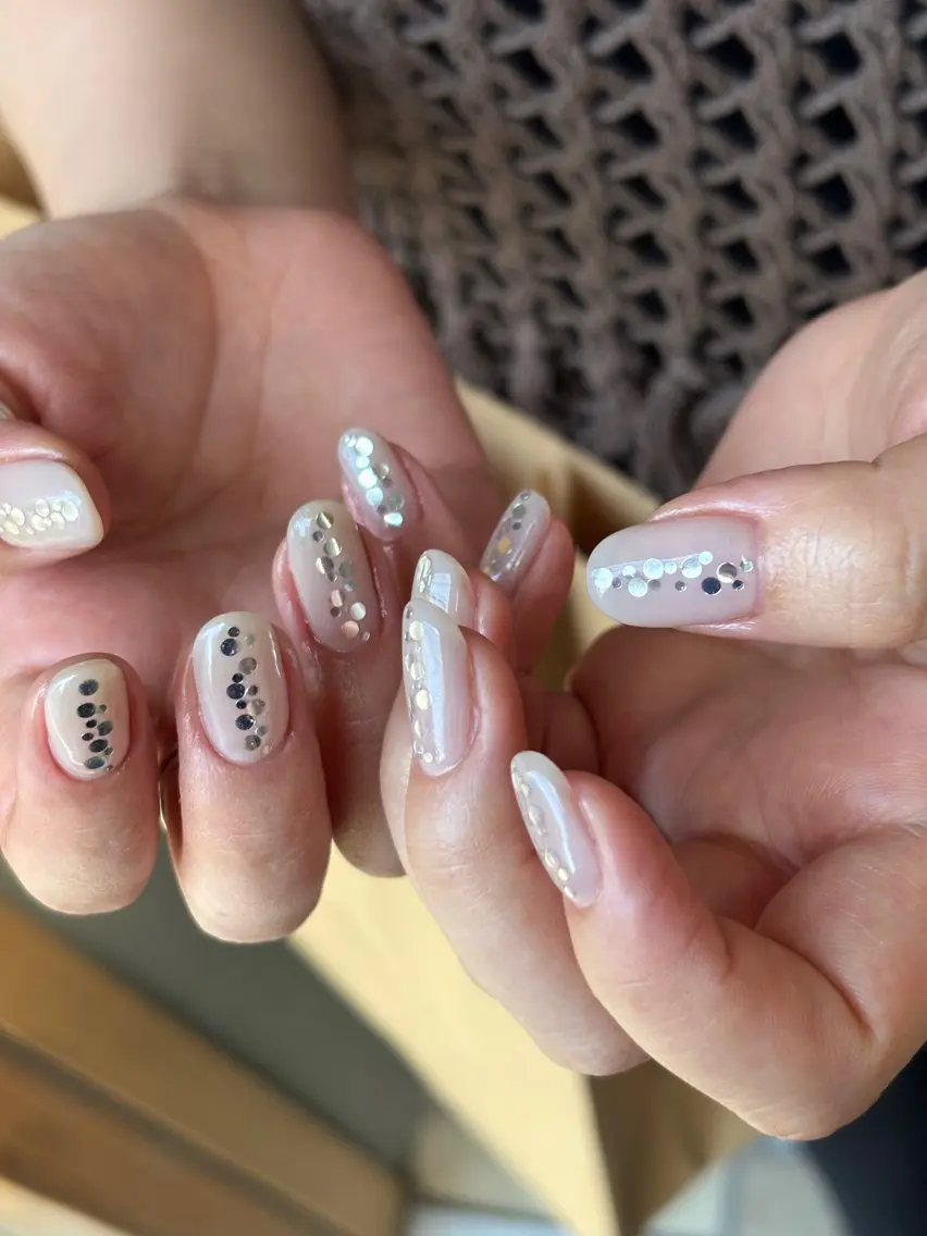 ネイル アートネイル クリアネイル フットネイル ハート キラキラネイル ハンドネイル nailist SAYAのネイルデザイン