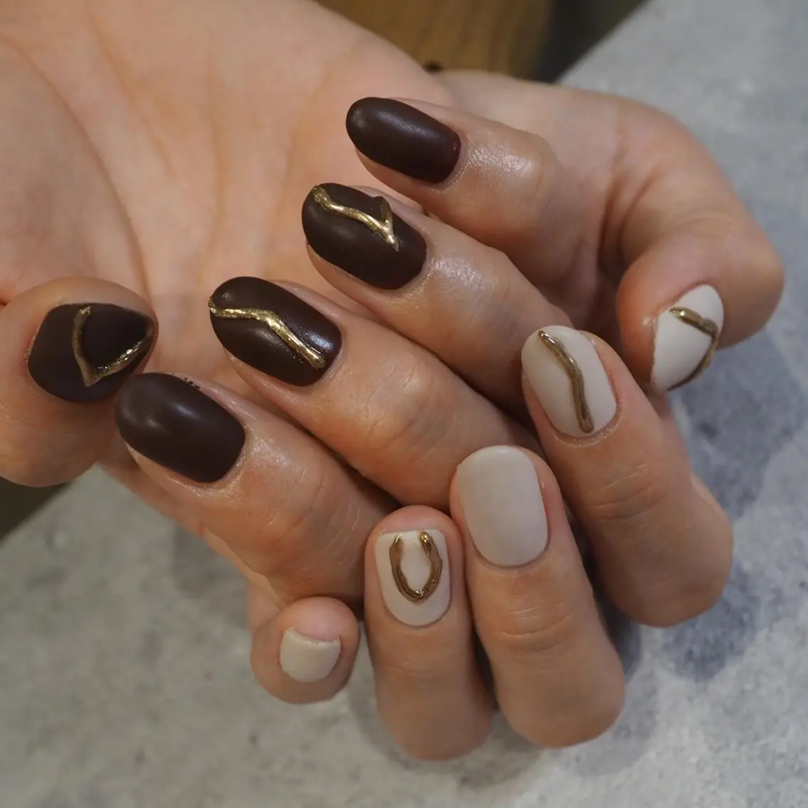 ネイル ニュアンスネイル ハンドネイル infinity skyのネイルデザイン