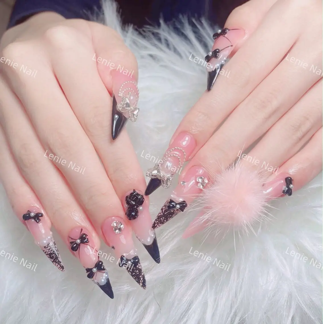 ネイル アートネイル 韓国ネイル 持ち込み ワンホンネイル ハンドネイル Lenie Nail Salonのネイルデザイン