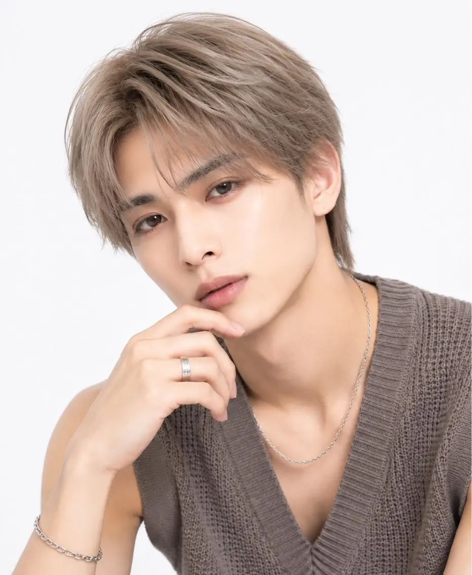 ⚠️予約受付前👑メンズカット+最高級ケアカラー👑の写真