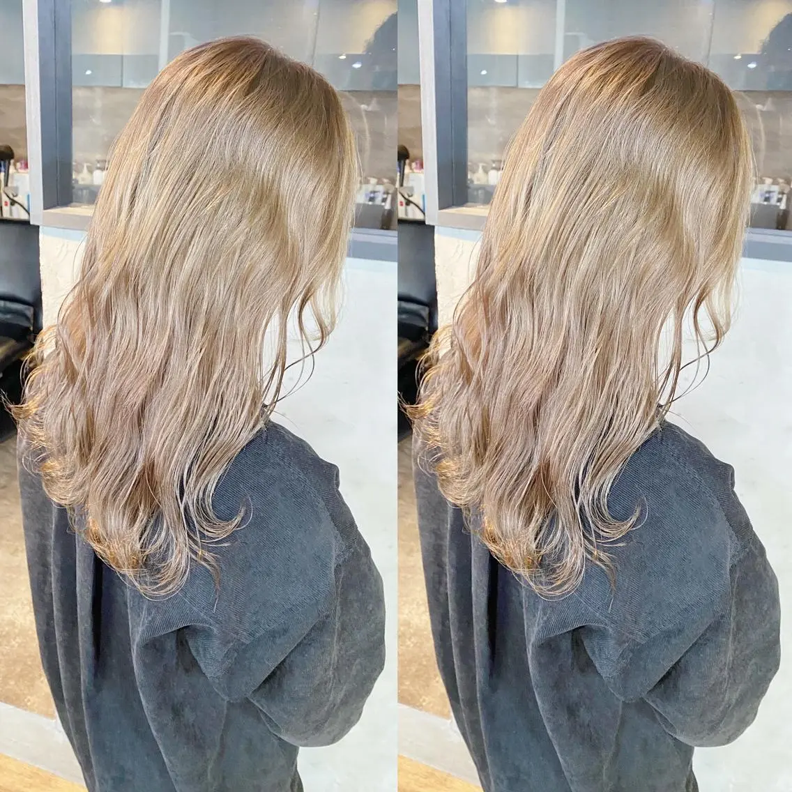ロング カラー ヘアカラー yoriダブルカラー 代表すがわらのヘアスタイル