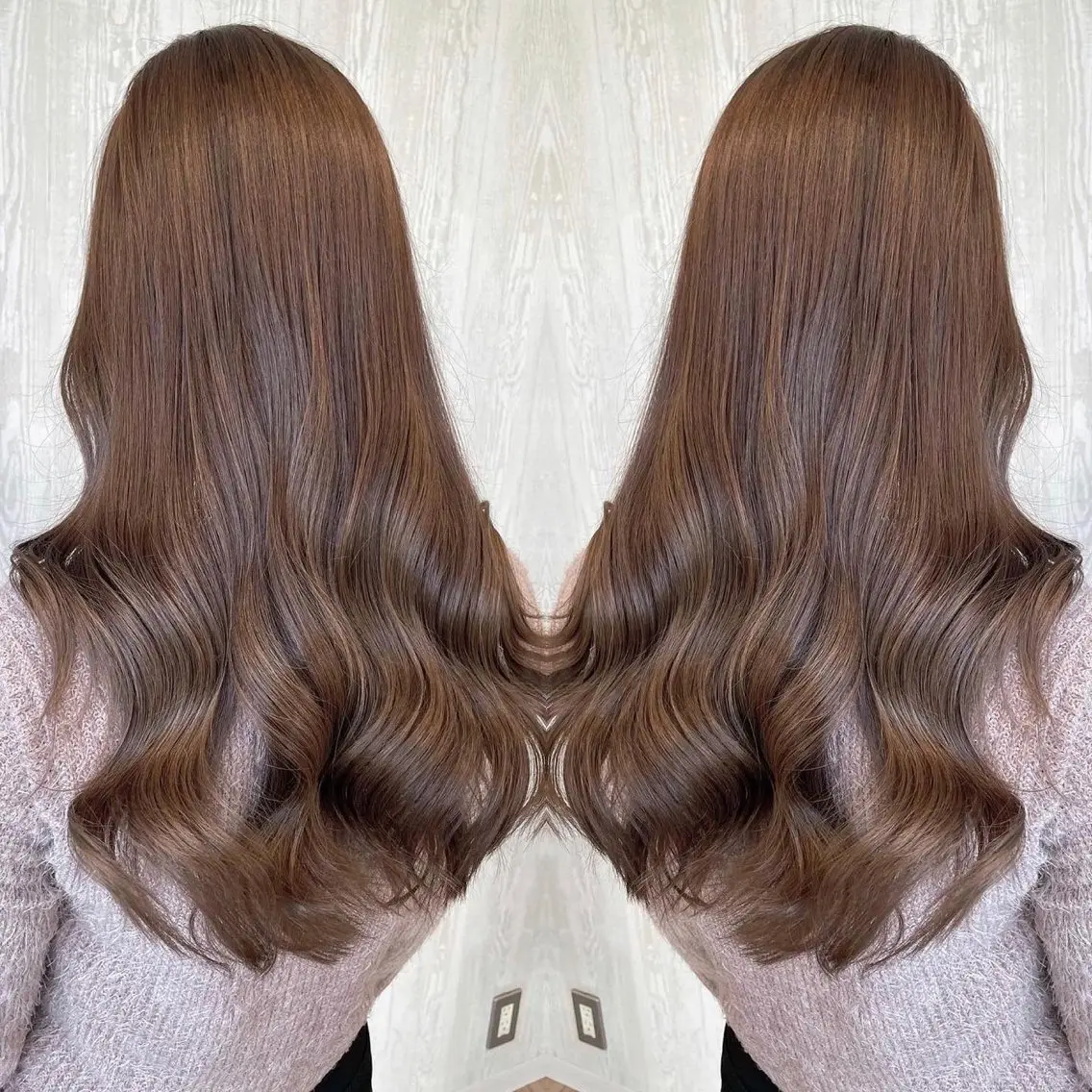 ロング カラー アッシュ ケアカラー 透明感カラー 外国人風カラー レイヤーカット ヘアカラー トリートメント 河合秀明/ショート /ボブ/レイヤーのヘアスタイル