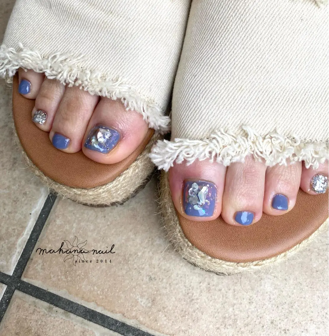 ネイル フットネイル 持ち込み mahana nailのネイルデザイン