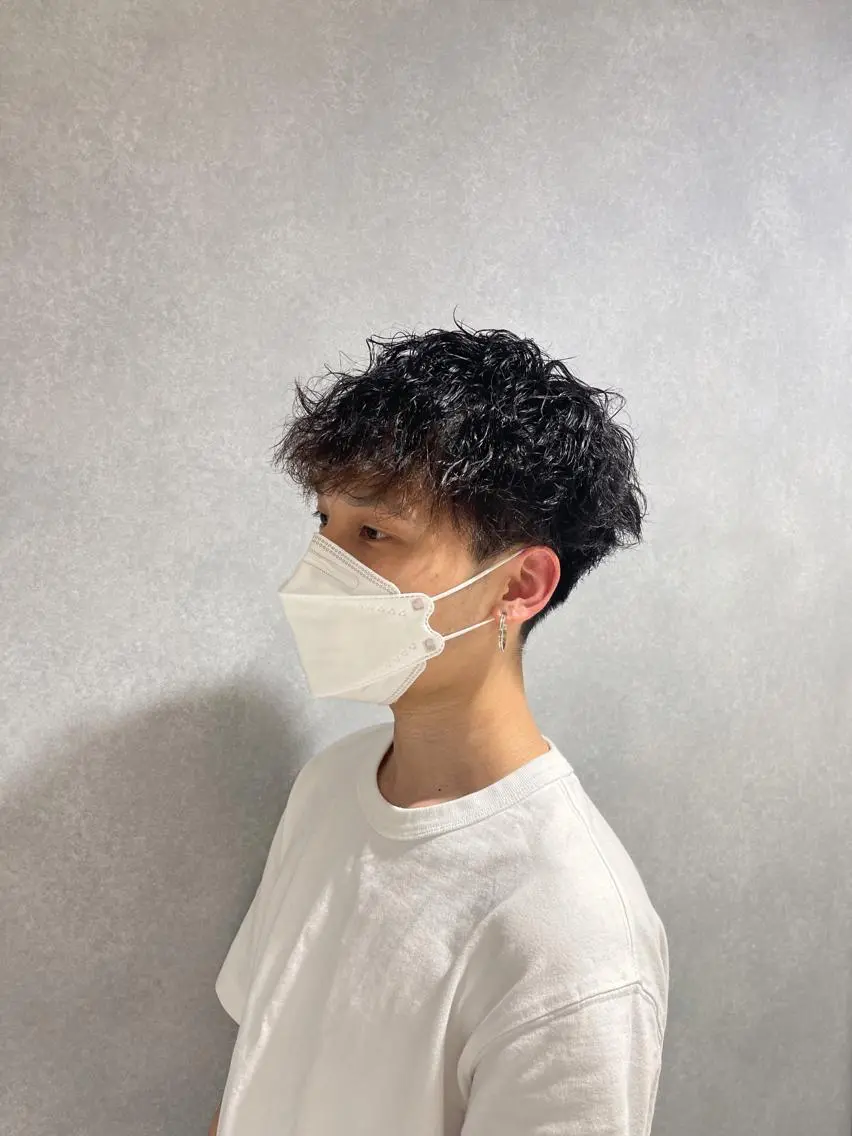 通常メンズカット&パーマ✂︎（パーマ技術向上の為ミニモ価格特別クーポン）2回目以降550円プラス料金の写真