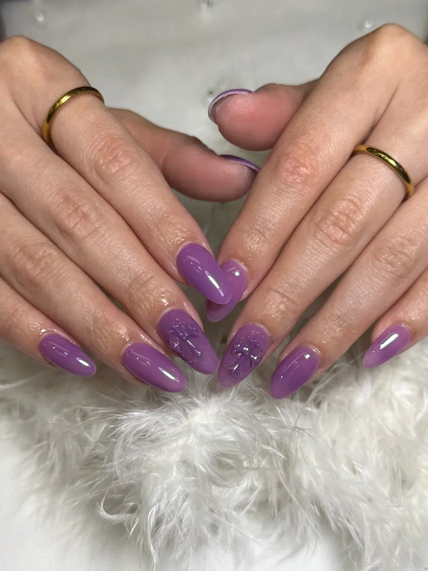 セミロング ハンドネイル Bibi nail Osakaのネイルデザイン