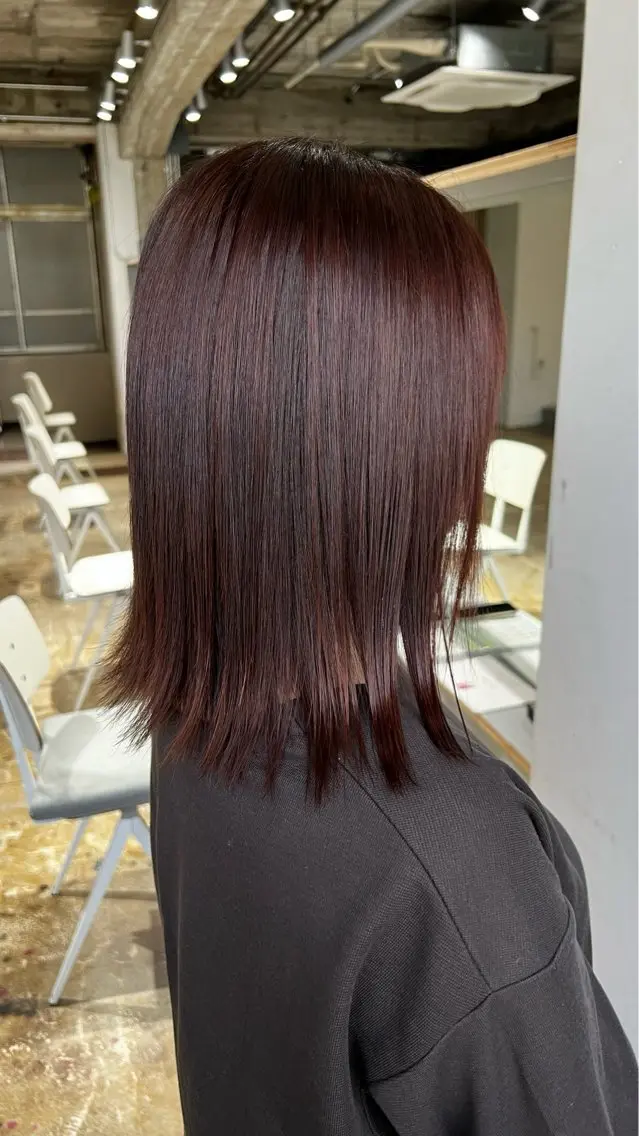 ミディアム ヘアカラー 夏見 柚羽のヘアスタイル