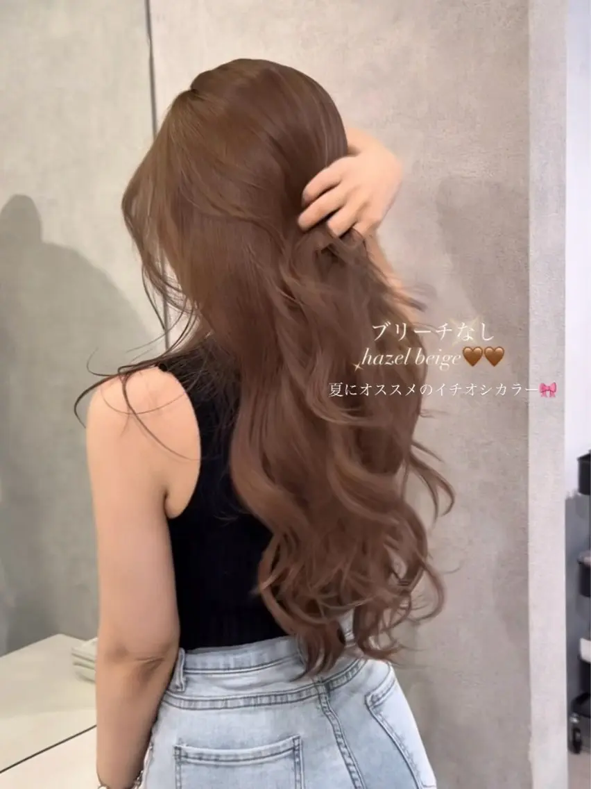 ロング カラー ヘアカラー Kaede/ブリーチ なし/レイヤー🤍のヘアスタイル