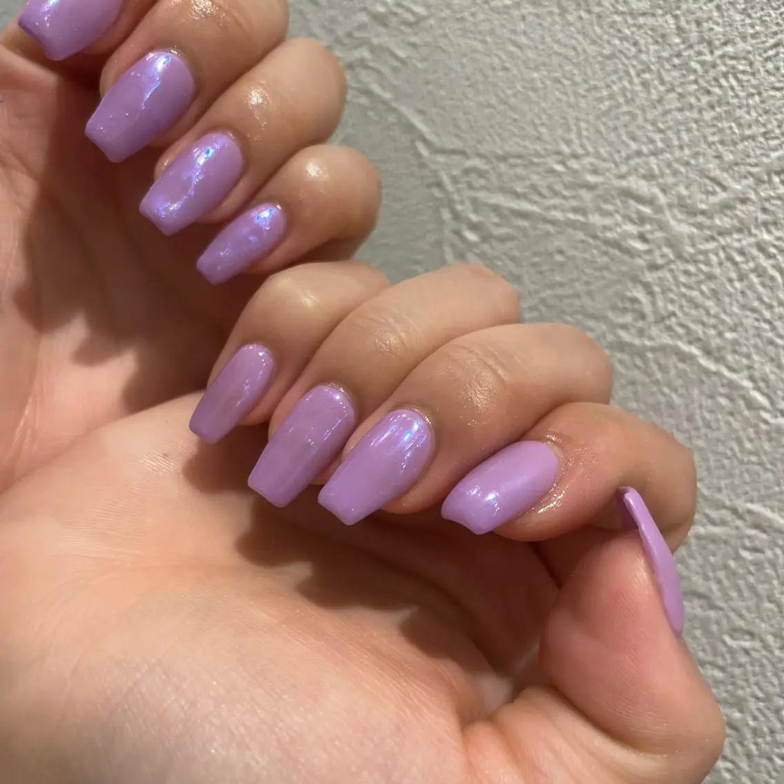 オフ有💜オーロラ/ミラー/マグネットワンカラー(ドライケア含む)【パラジェル+500円〜】の写真