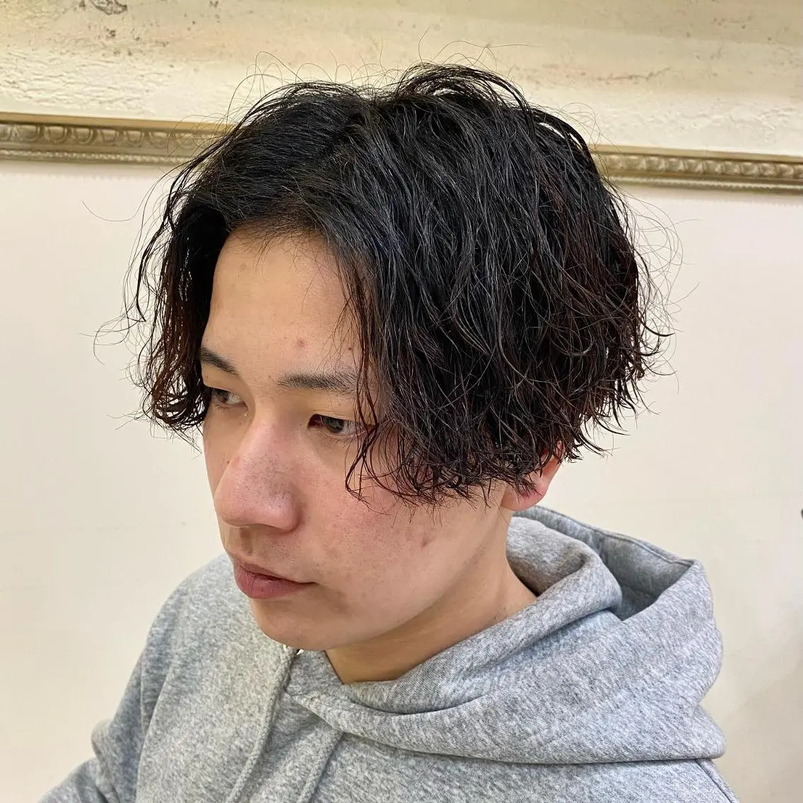 パーマ メンズ フェードカット メンズパーマ メンズツイストパーマ ツイストスパイラルパーマ 刈り上げ 年間2000名担当◎ パーマ職人/仲原佑樹のヘアスタイル