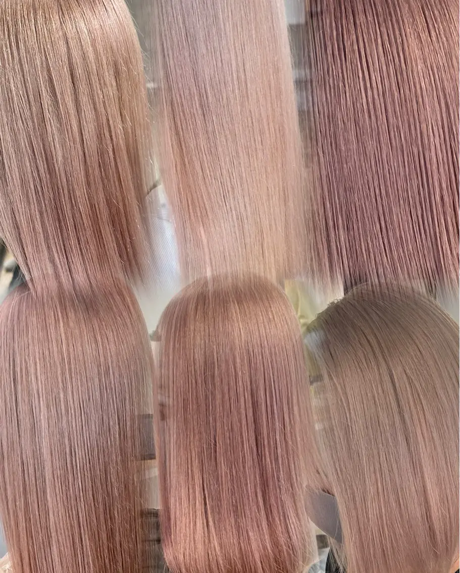 ロング カラー ヘアカラー トリートメント ヘアセット ✨艶ブリーチカラー ✨四ノ宮裕己のヘアスタイル