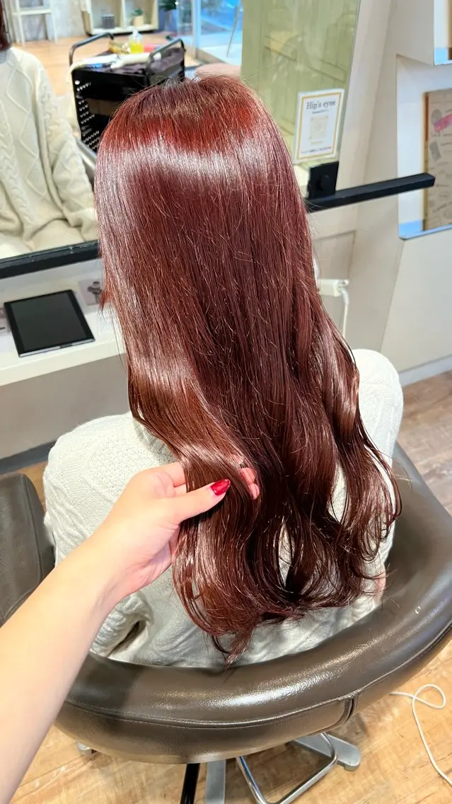 カラー レッドカラー ヘアカラー インナーカラー♡ Nanakoのヘアスタイル