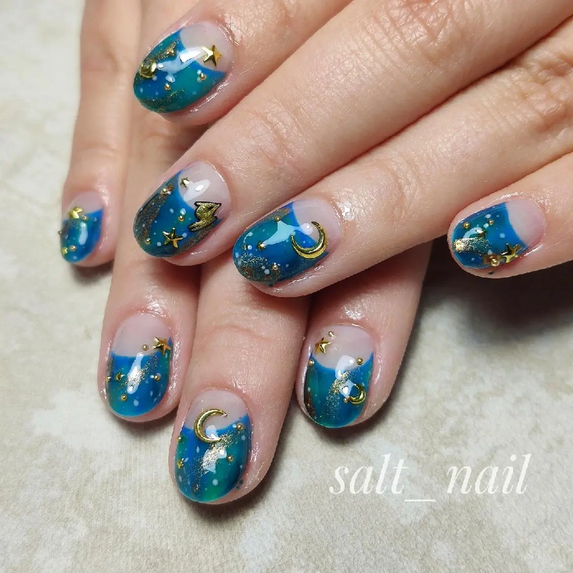 ネイル フレンチネイル ハンドネイル 個人サロン saltnailのネイルデザイン