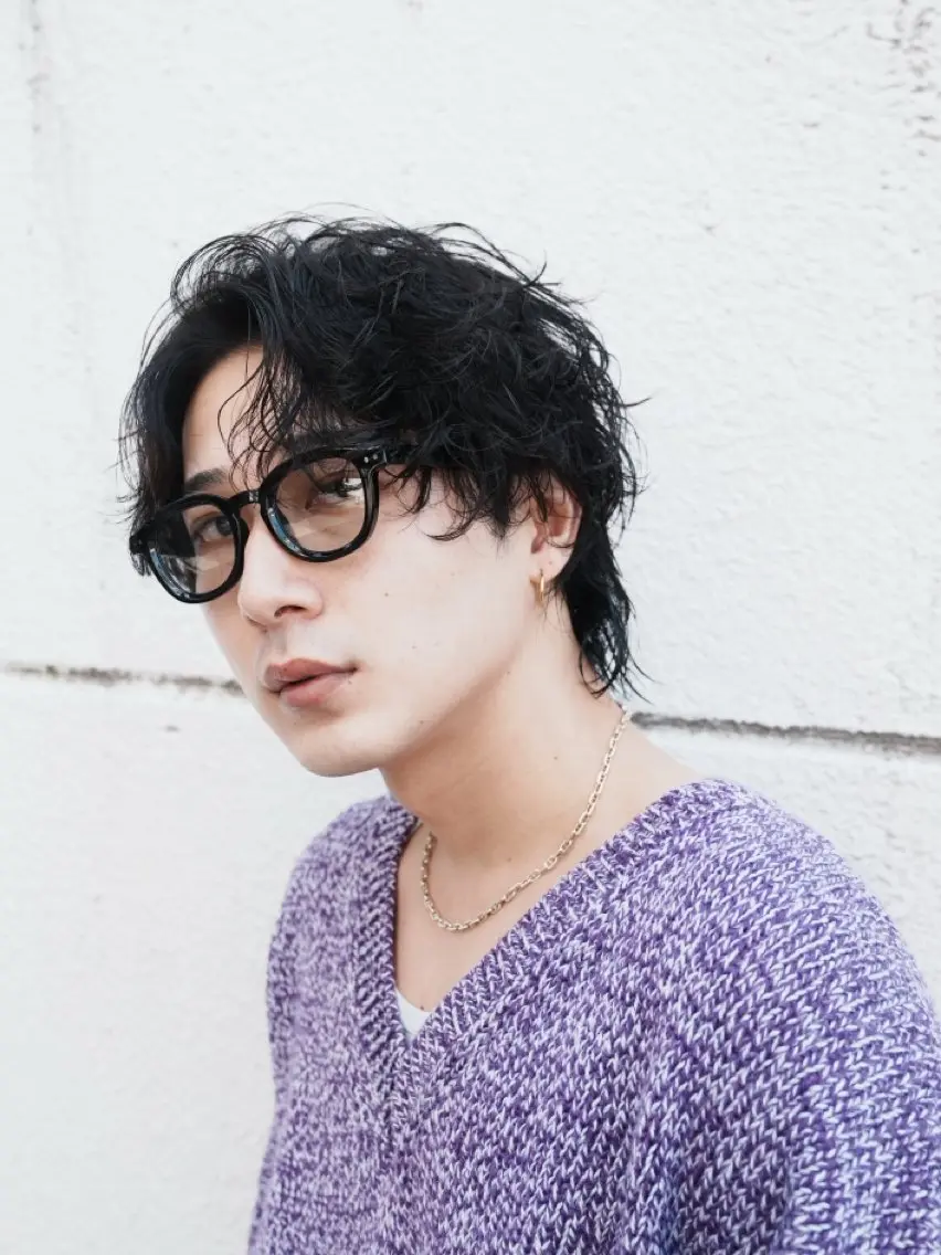 ショート パーマ メンズ メンズパーマ 波巻きパーマ スパイラルパーマ カット パーマ トリートメント fifth_Oita 安藤海哉のヘアスタイル