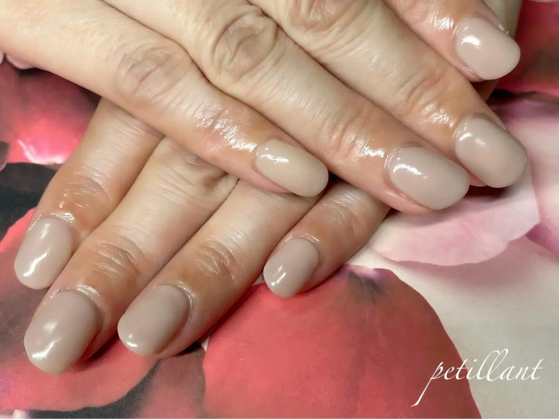 ネイル ピンク ショートネイル nail salon petillantのネイルデザイン