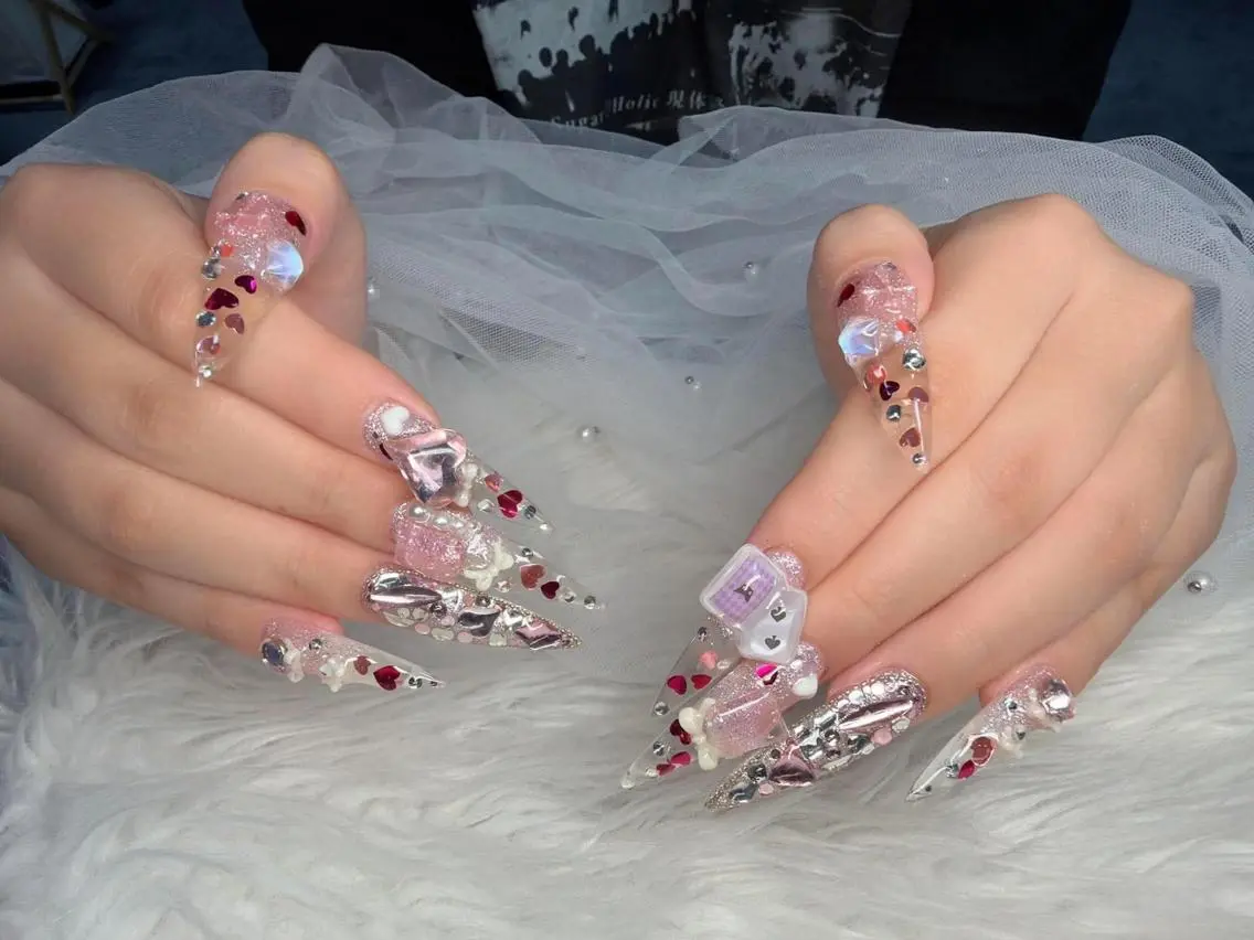 ネイル オーロラネイル チークネイル フットネイル ジェルネイル 韓国ネイル ハンドネイル Buruberii hbaby nailのネイルデザイン