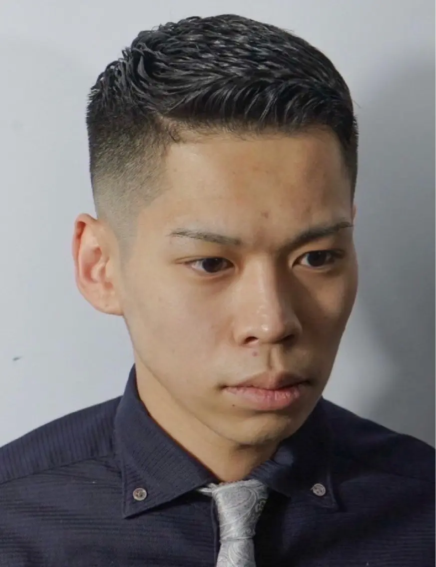 ショート メンズ カット ヘアセット HIRO GINZA 銀座一丁目店のヘアスタイル