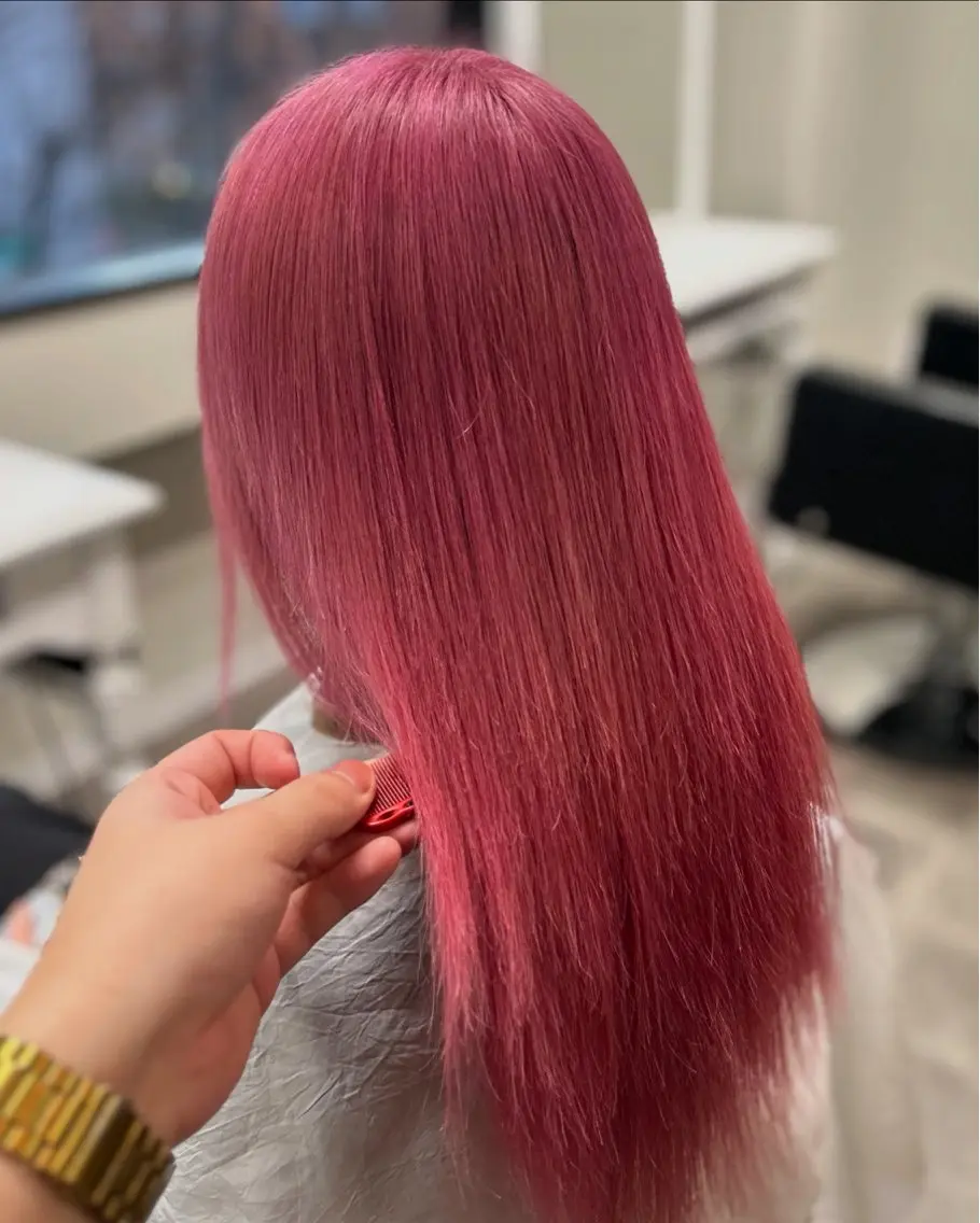 セミロング ヘアカラー トリートメント エクステ×ハイトーン 🌈KEISUKEのヘアスタイル