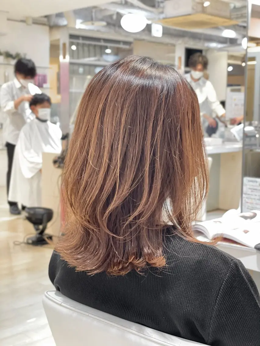 セミロング くびれヘア 田上 斗空 モデル募集✂️のヘアスタイル