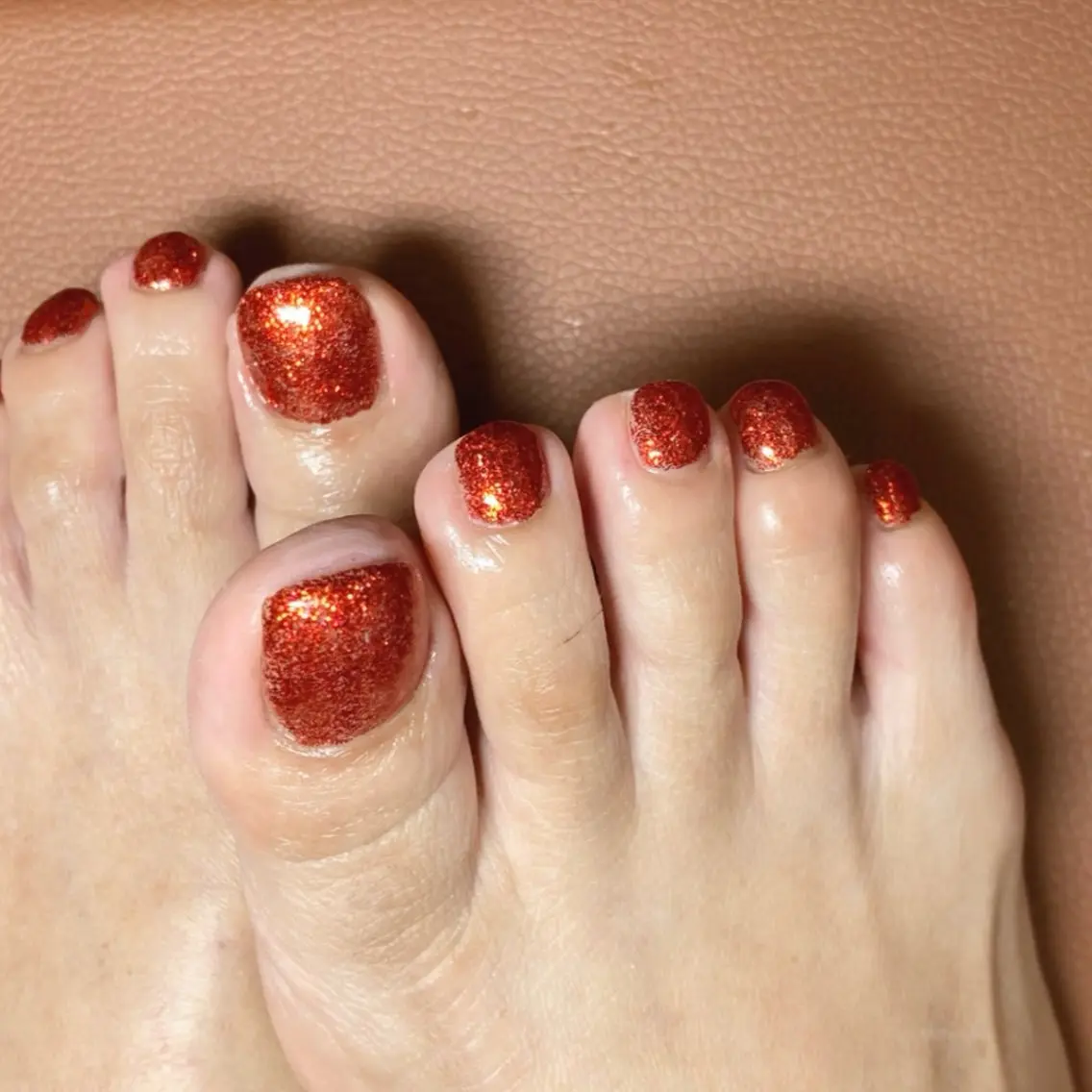 🌼フットネイル👣ワンカラー、ラメ💖オフなし ご新規様7,000→3,980の写真