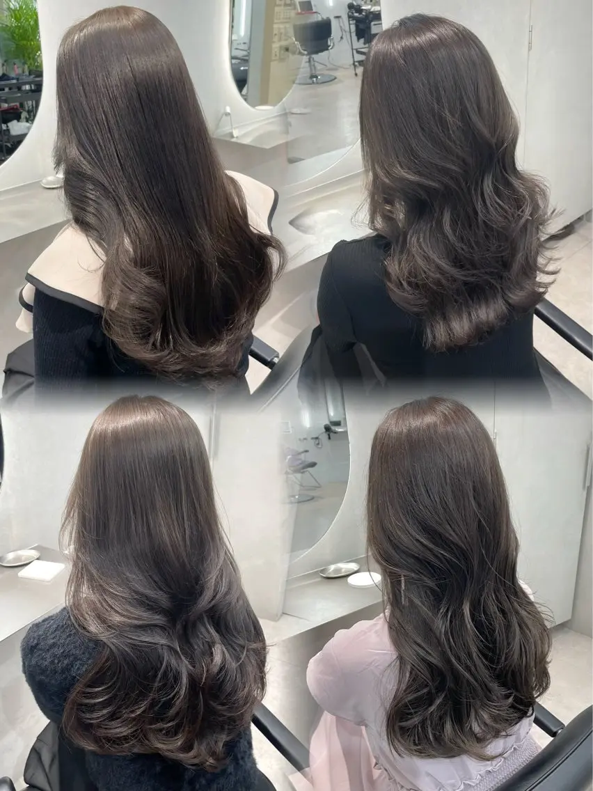 セミロング カラー ヘアカラー トリートメント 🎀表参道/透明感 カラー/花音🎀のヘアスタイル