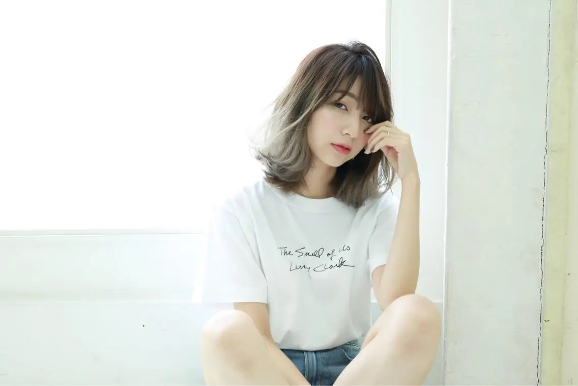 ミディアム 韓国ヘア🕊村上 ののこ🕊のヘアスタイル
