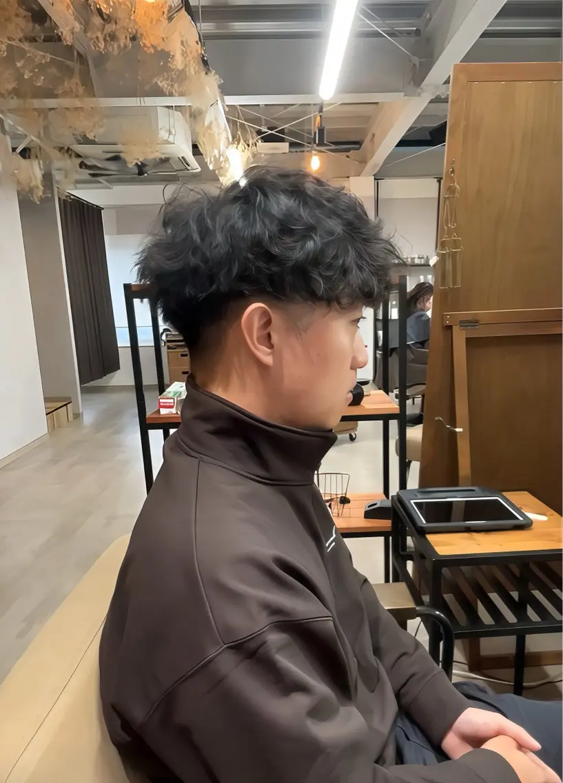 メンズ カット パーマ 長田 亮のヘアスタイル